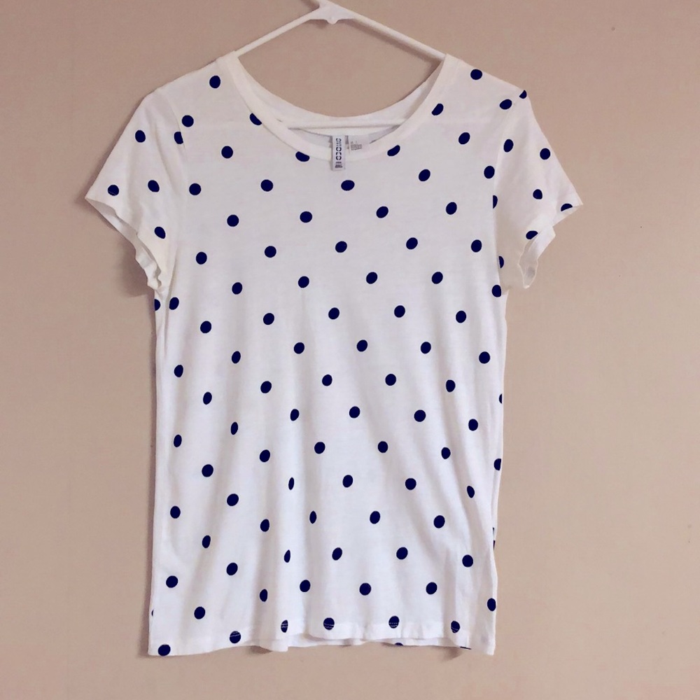 H&M Women’s Short-sleeve T-Shirt with Polka Dots